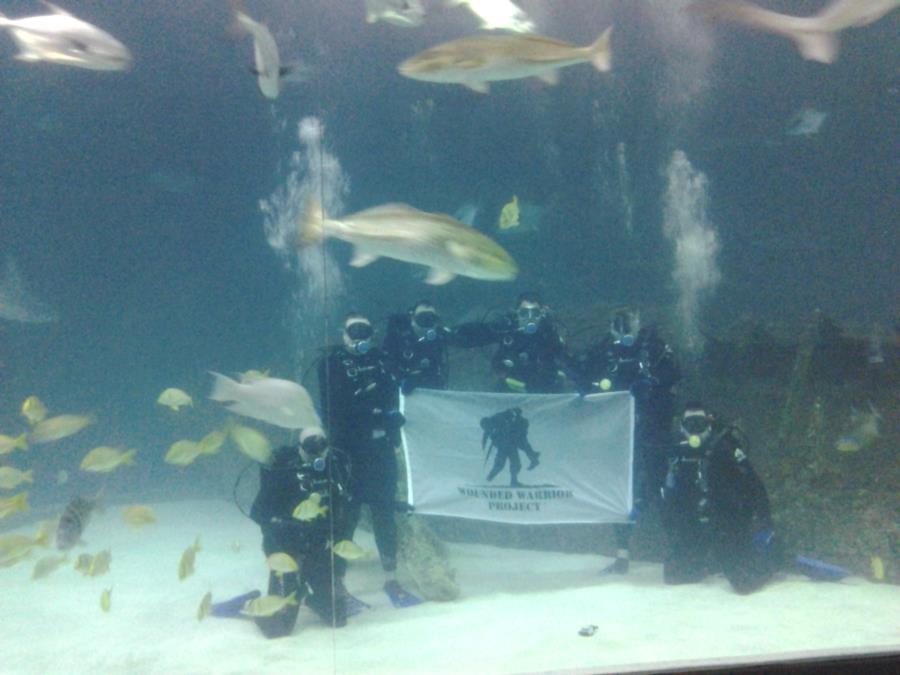 WWP Scuba Divers at the NC Aquarium