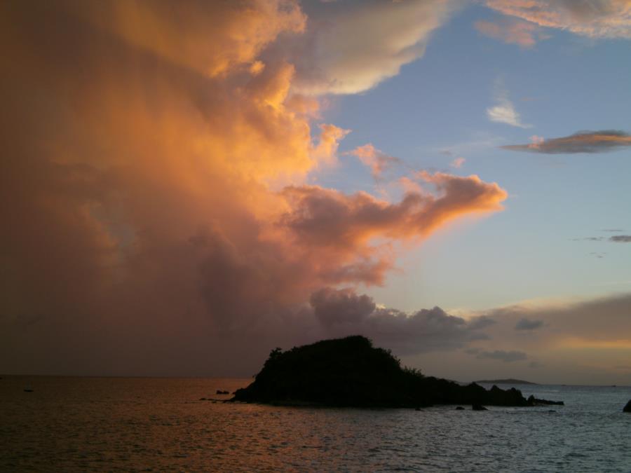 Sunset cruising in St Thomas