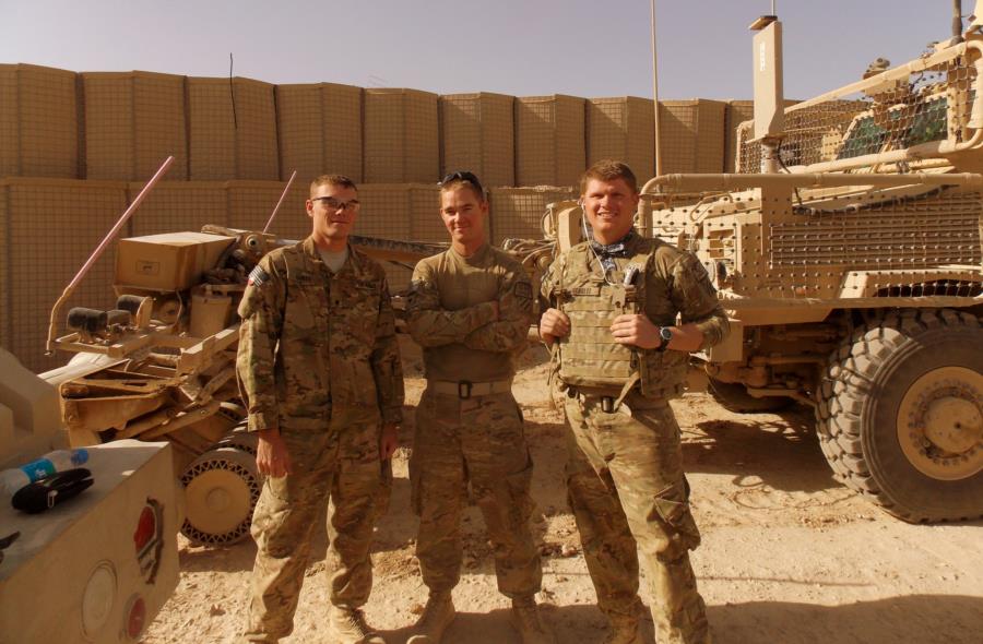 My two best buds and I in Afghanistan (I’m on the right.)