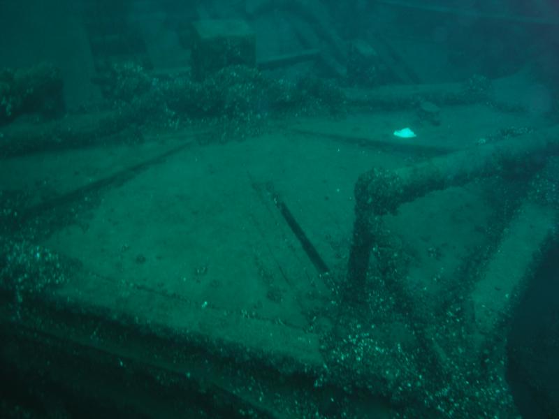 Bow of the Dunderburg. Lake Huron at 138ft.