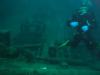 Dive Buddy on the deck of the Dunderburg.