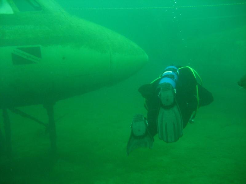 Me at the airplane at Gilboa Quarry.