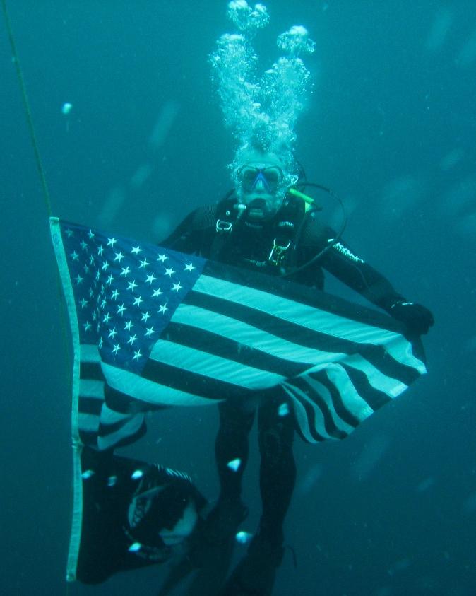 Me with the Flag on the Oriskany