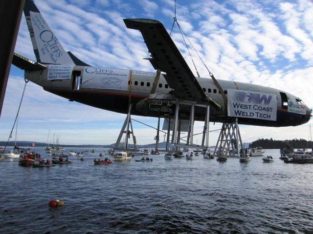 Boeing 737 Artificial Reef off of Chemainus BC.