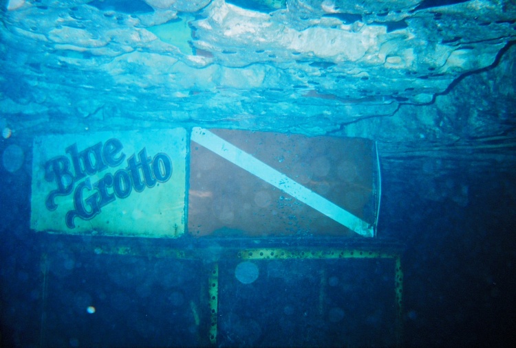 Blue Grotto dive bell at 30 feet