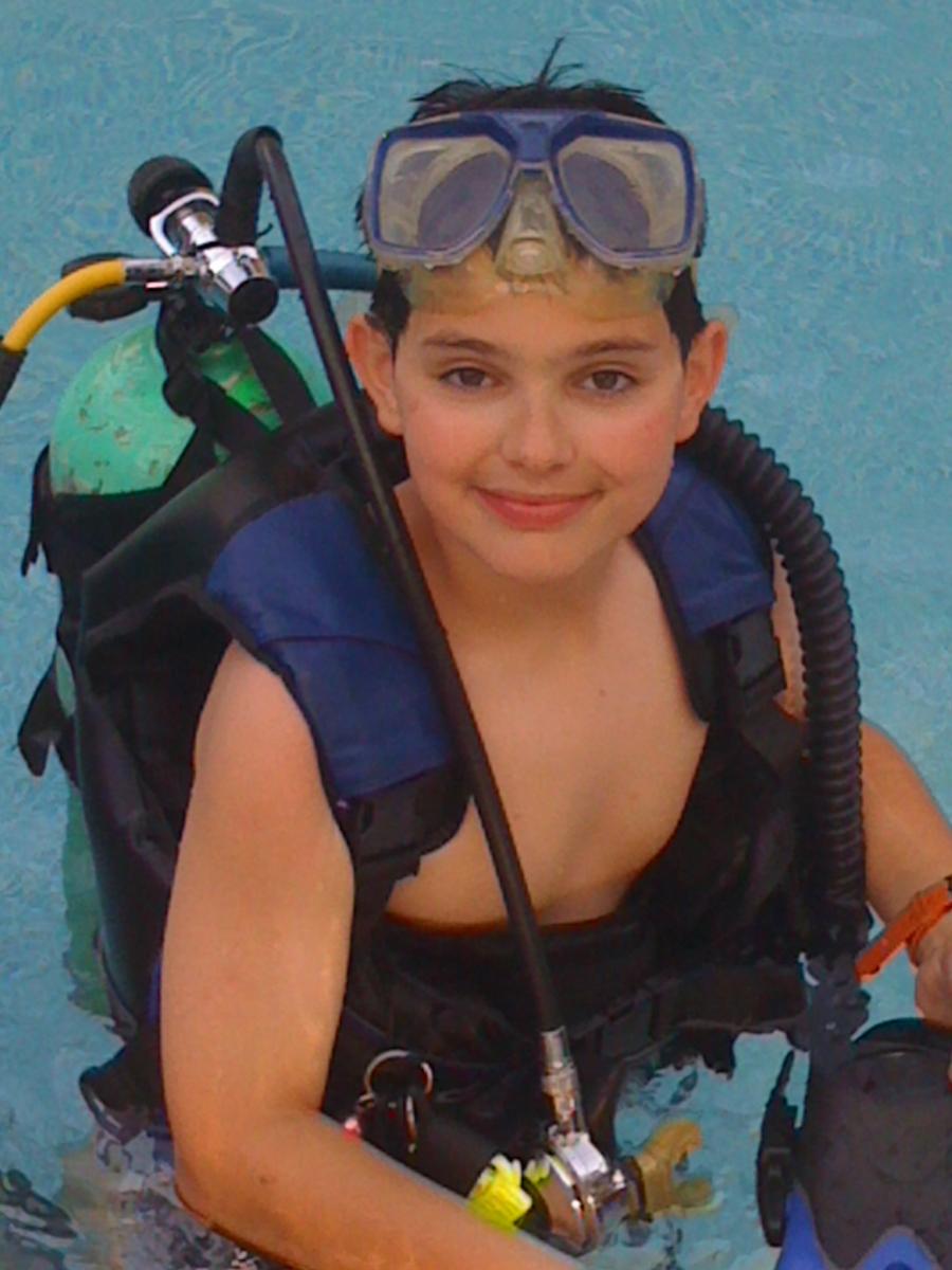 My son and future dive buddy!