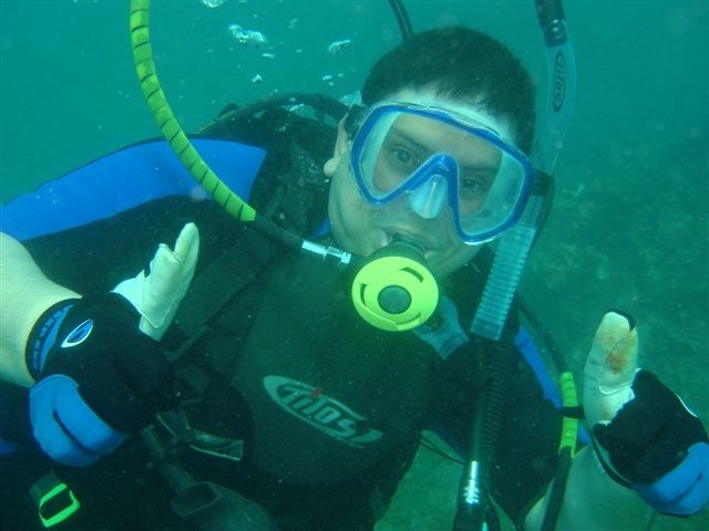 Me in Portobellos 60 feed deep /  Panama