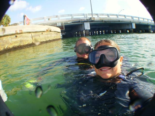 Me and Scuba Steve at Blue Heron Bridge WPB