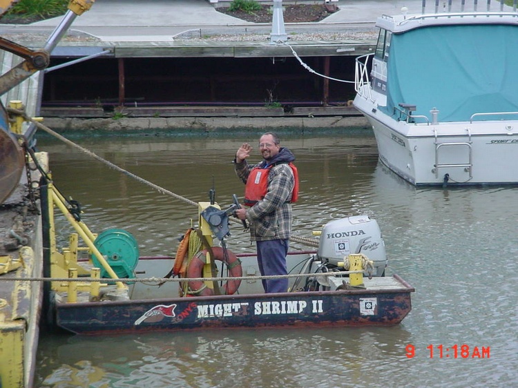 the mighty shrimp tug boat miniature