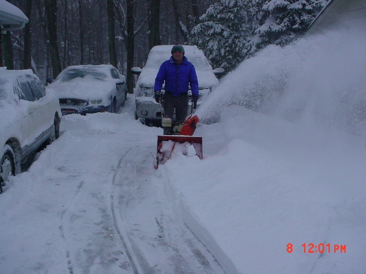 20 inches of snow does impede diving 