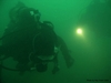 Divers drifting in Marine City
