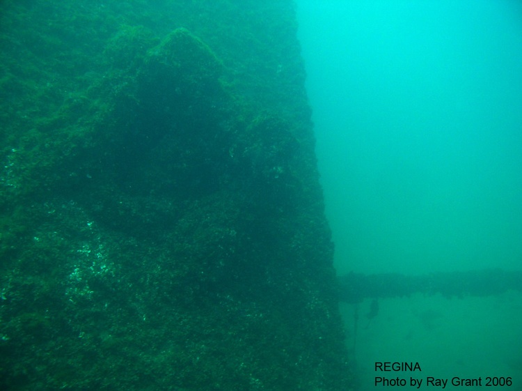 REGINA bow, with anchor and chain