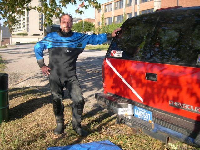 My new dry suit, oh,... and me in it