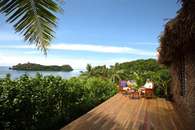 View from bure at Matava, Fiji