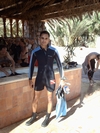 Before my first dive in dahab