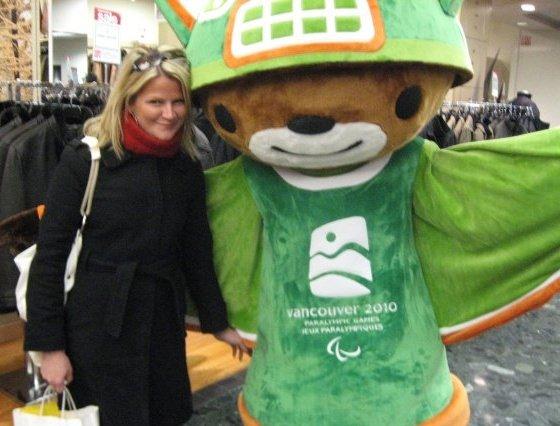 Me with another of my favorite mascots!