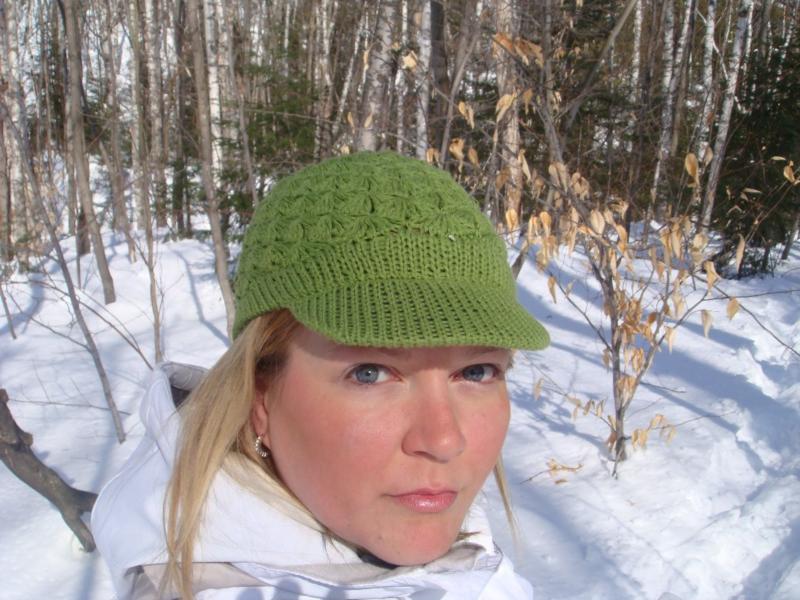 Snowshoeing at the cottage, Laurentians, Quebec.