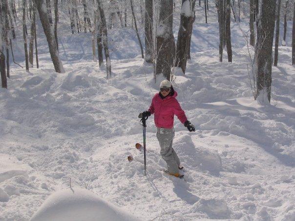 Skiing fluffy snow - Tremblant, Quebec