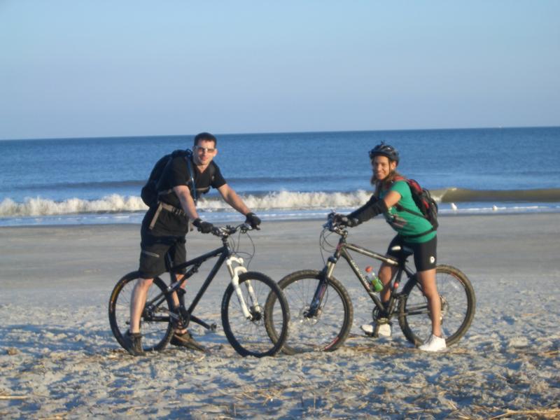 bike ride on the beach SC
