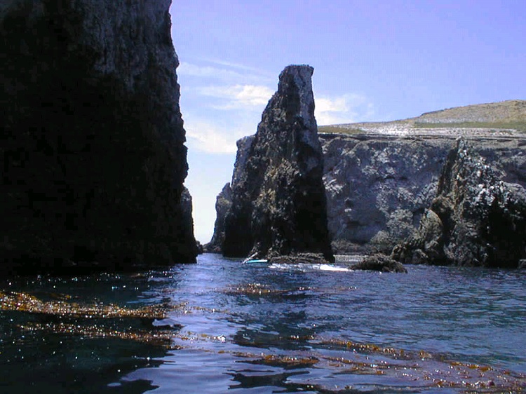 Kayak @ island 10miles out, Usually so rough U cud NEVER do that