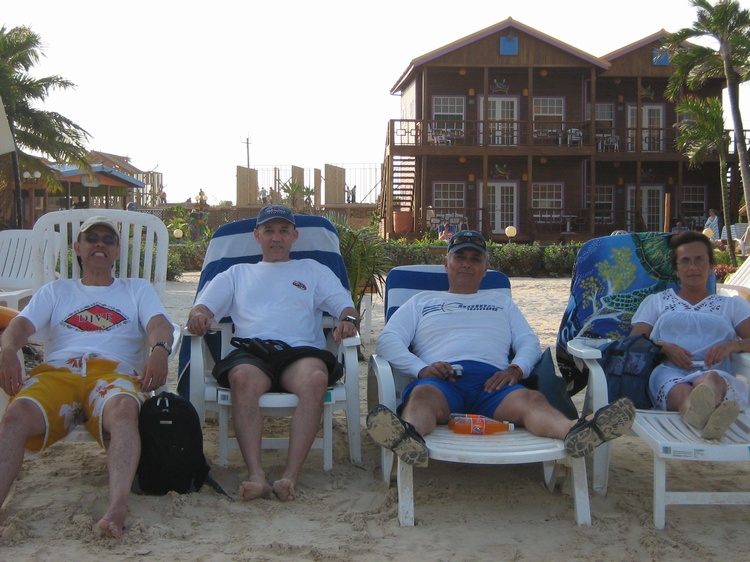 Wishing hotel at back will be ours (Belize)