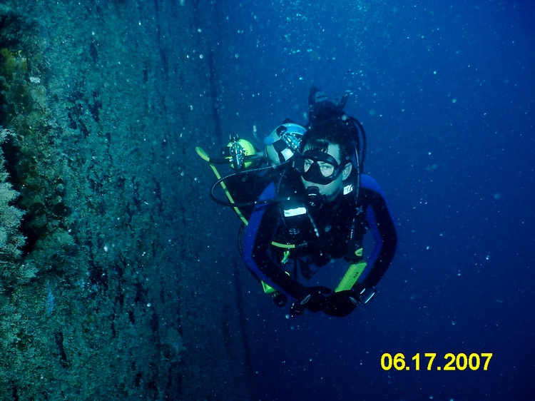Starboard side Speigel Grove @ 135`