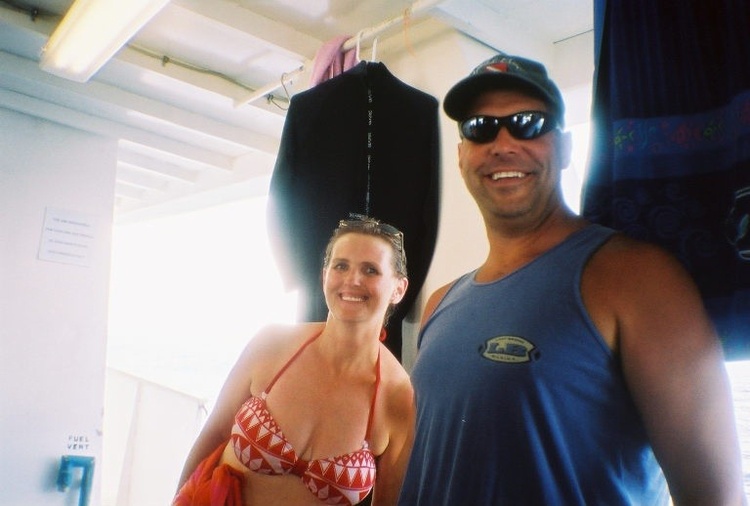 With Dive Master on Dive Trip 2003