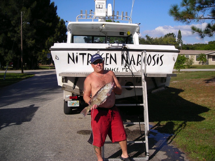 first grouper spear fishing