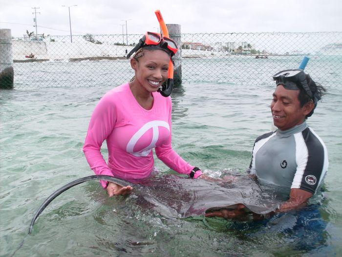  Stingray Park and Me, Cozumel Mexico, May 2008