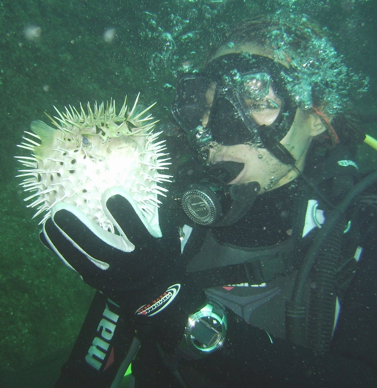 Me and Puffy! Loreto, Baja Mex. Nov 2, 2007