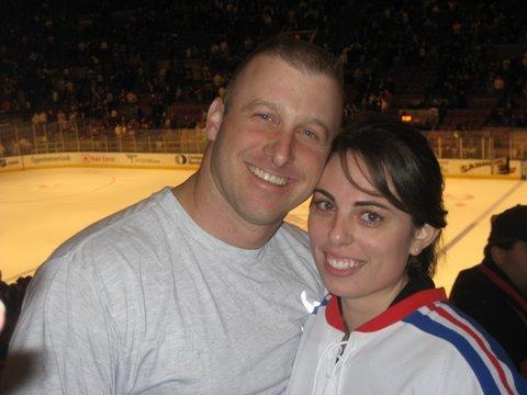 Bree and I at the NY Rangers game