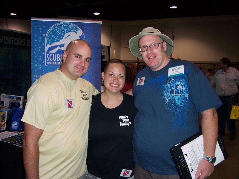 Scuba Show 2008 - Greg, Becky, and Jeff