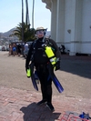 Getting ready to make a deep dive for Deep Specialty at Casino Pt., Catalina, Aug 5, 2007