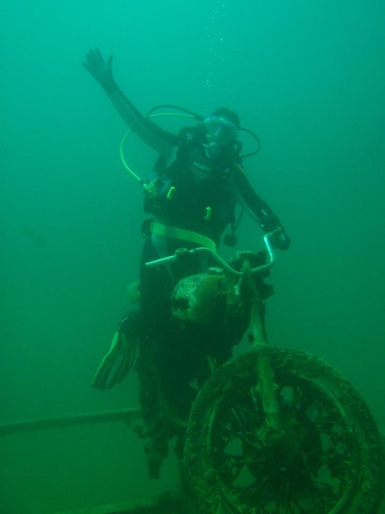 Gilboa Quarry - motorbike