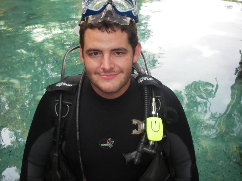 ME GETING OUT AFTER A DIVE 