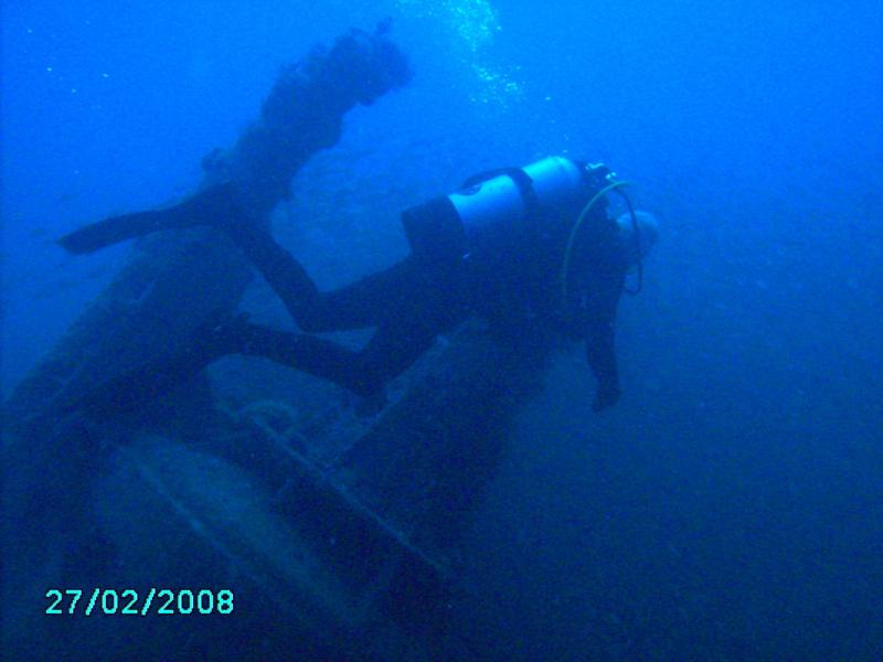 Mike at Conning tower of U-352