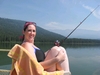 On Fish Lake, WA, fishin`, caught a fish that was thiiiiiiiiiiiiiiiiiiiiiiiiiiiiiiis BIG. lol