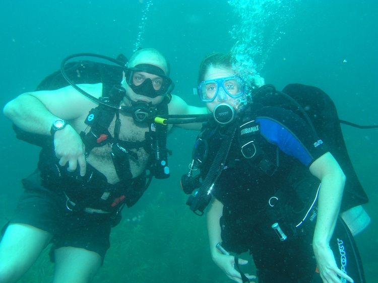 My buddy Eric and I diving in Grenada