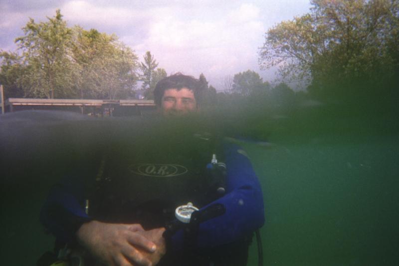 Me, happy after a 1st dive after a long winter 