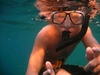 Ben snorkling at Vortex Springs