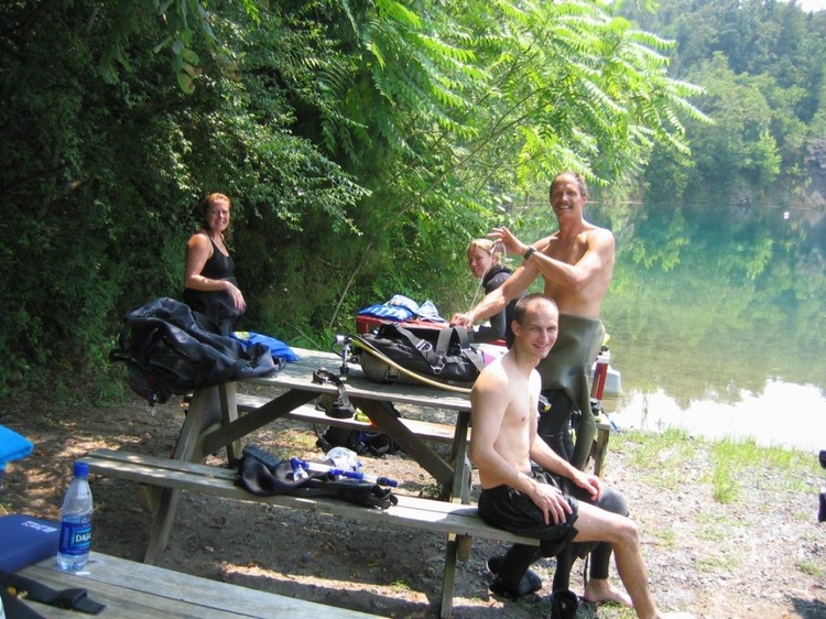 Between dives