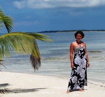 Private beach on Utila Bay Island, Honduras