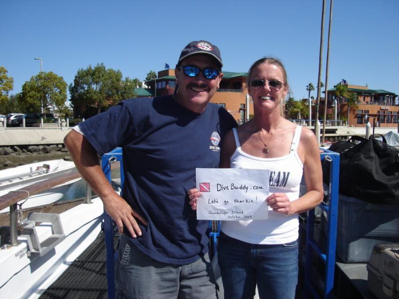 Me with "Sharkman" Lawrence Groth of Great White Adventures