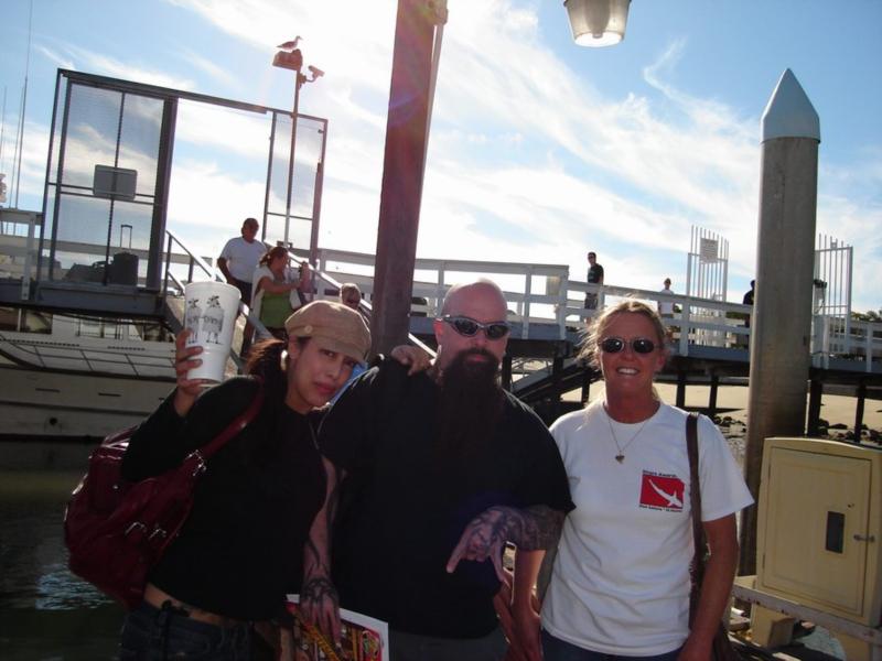 Me with Ayesha and Kerry King, guitar player for Slayer. Guadalupe 10-2008