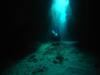 Diving through the crevices in Belize.  Dec 2009