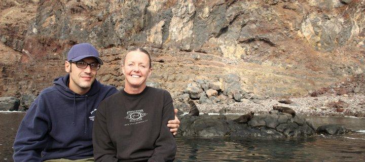 Me with Joe Romeiro. Fur seals in the background