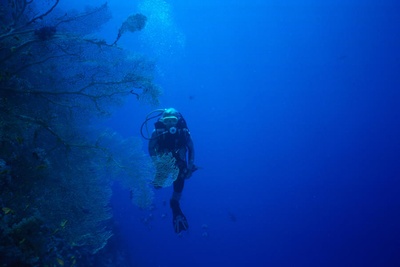 My wife Eva underwater