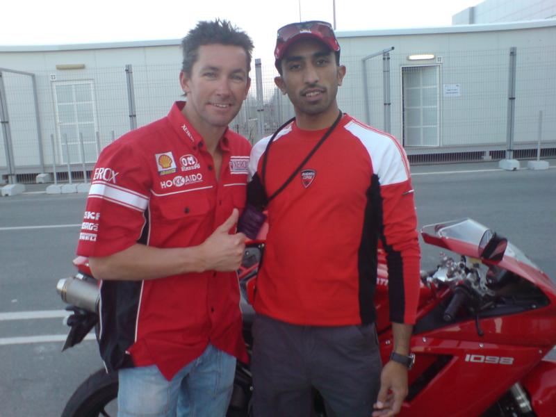Me with troy in Qatar (Losail)