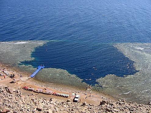 Blue Hole at Dahab in eygpt 200+ meters depth