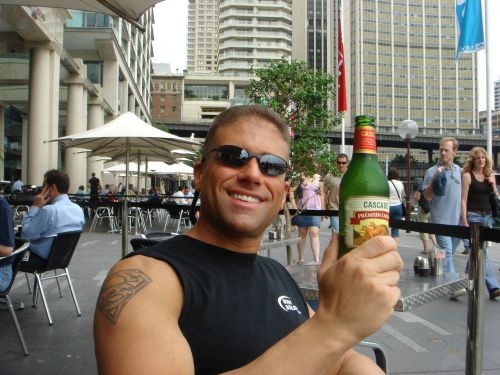 Having A Beer, Rocks area in Sydney